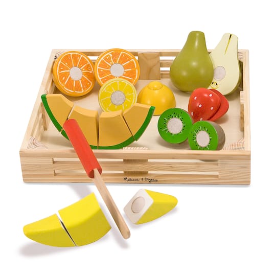 Melissa & Doug® Cutting Fruit Crate Wooden Play Food | Michaels®